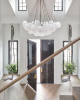Modern Gold Glass Bubble Chandelier – Sphere Cluster