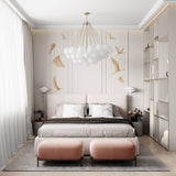Modern Gold Glass Bubble Chandelier – Sphere Cluster