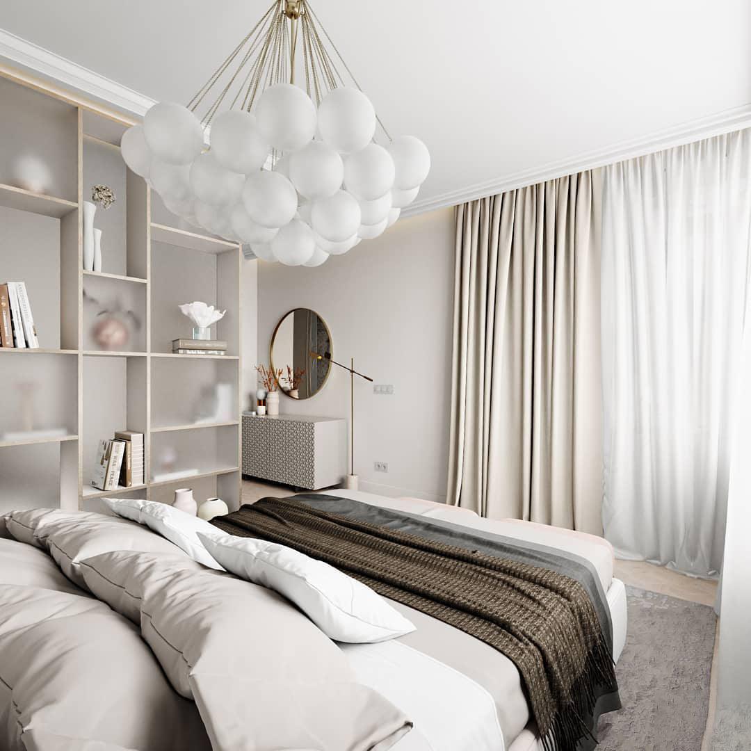 Modern Gold Glass Bubble Chandelier – Sphere Cluster