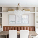 Modern Gold Glass Bubble Chandelier – Sphere Cluster