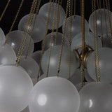 Modern Gold Glass Bubble Chandelier – Sphere Cluster