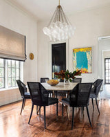 Modern Gold Glass Bubble Chandelier – Sphere Cluster