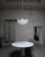 Modern Gold Glass Bubble Chandelier – Sphere Cluster