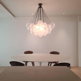 Modern Gold Glass Bubble Chandelier – Sphere Cluster