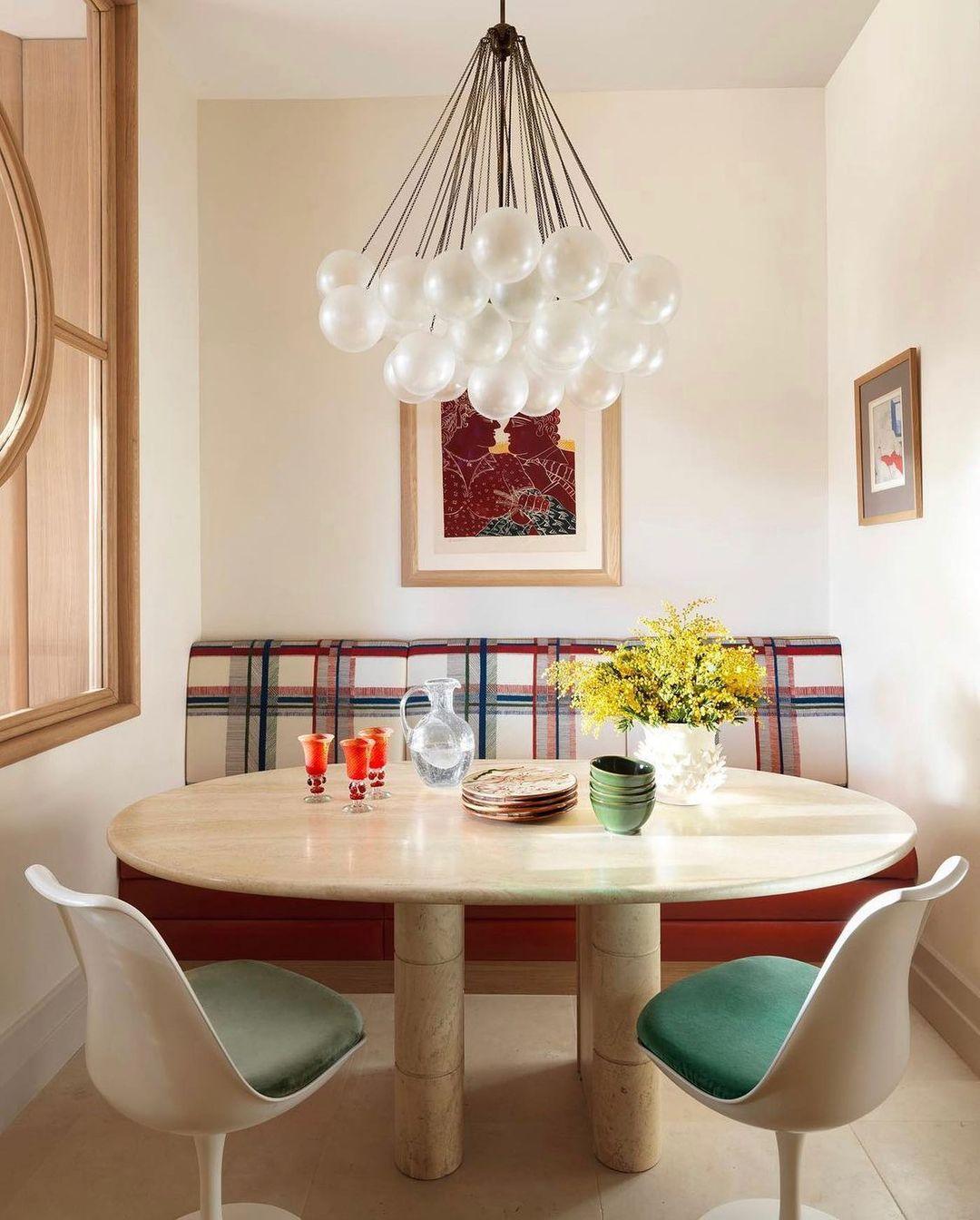 Modern Gold Glass Bubble Chandelier – Sphere Cluster