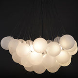 Modern Gold Glass Bubble Chandelier – Sphere Cluster