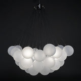 Modern Gold Glass Bubble Chandelier – Sphere Cluster