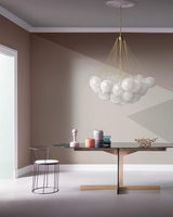Modern Gold Glass Bubble Chandelier – Sphere Cluster