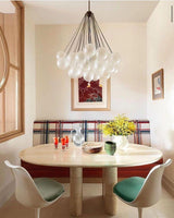 Modern Gold Glass Bubble Chandelier – Sphere Cluster