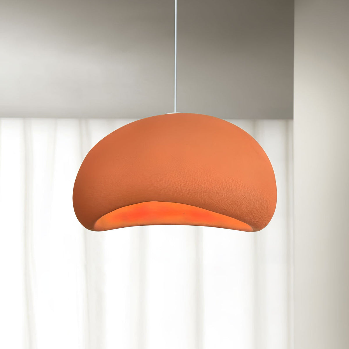 Organic White Cloud Pendant Light – Sphere Shade