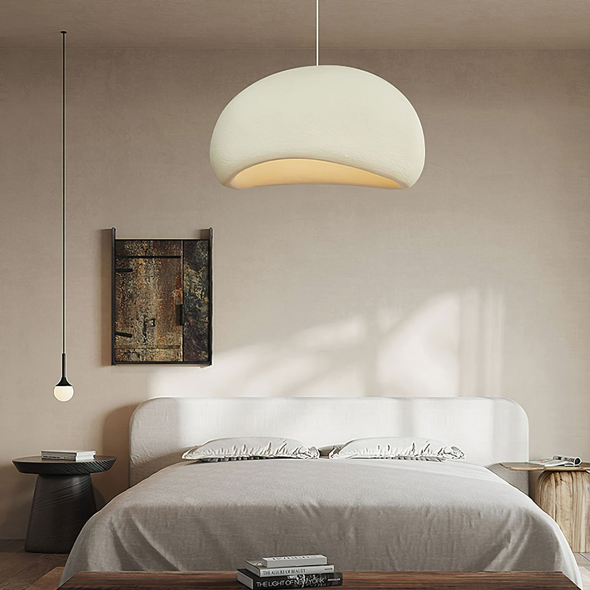 Organic White Cloud Pendant Light – Sphere Shade
