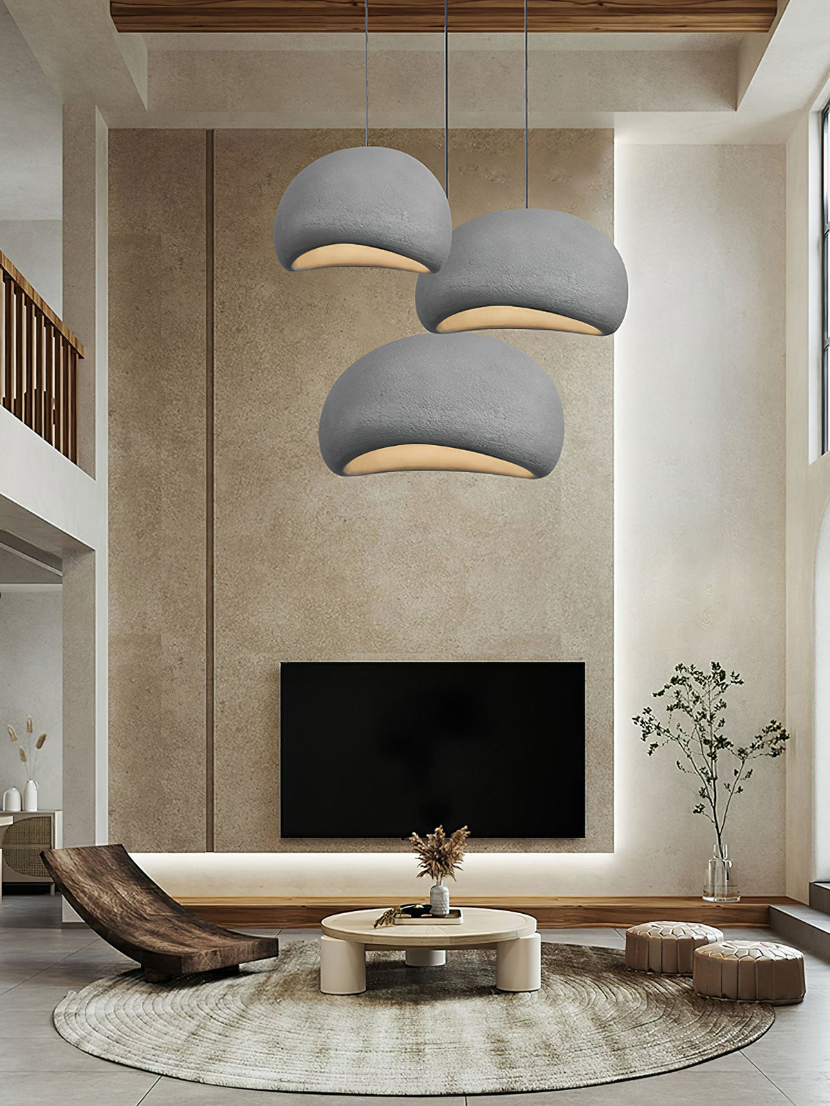 Organic White Cloud Pendant Light – Sphere Shade