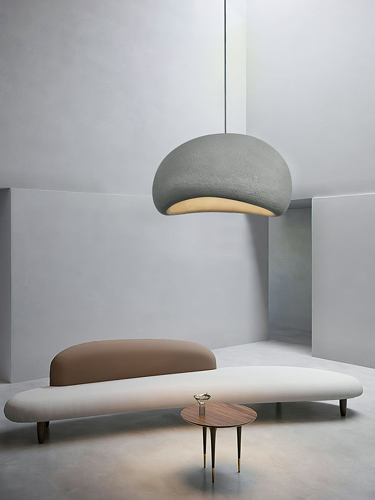 Organic White Cloud Pendant Light – Sphere Shade