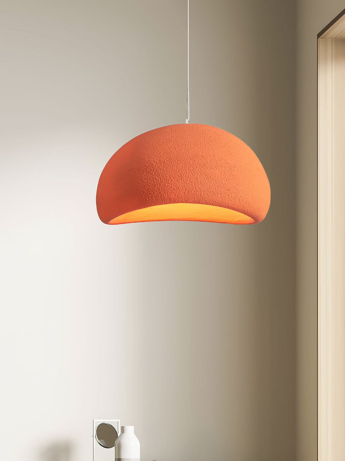 Organic White Cloud Pendant Light – Sphere Shade