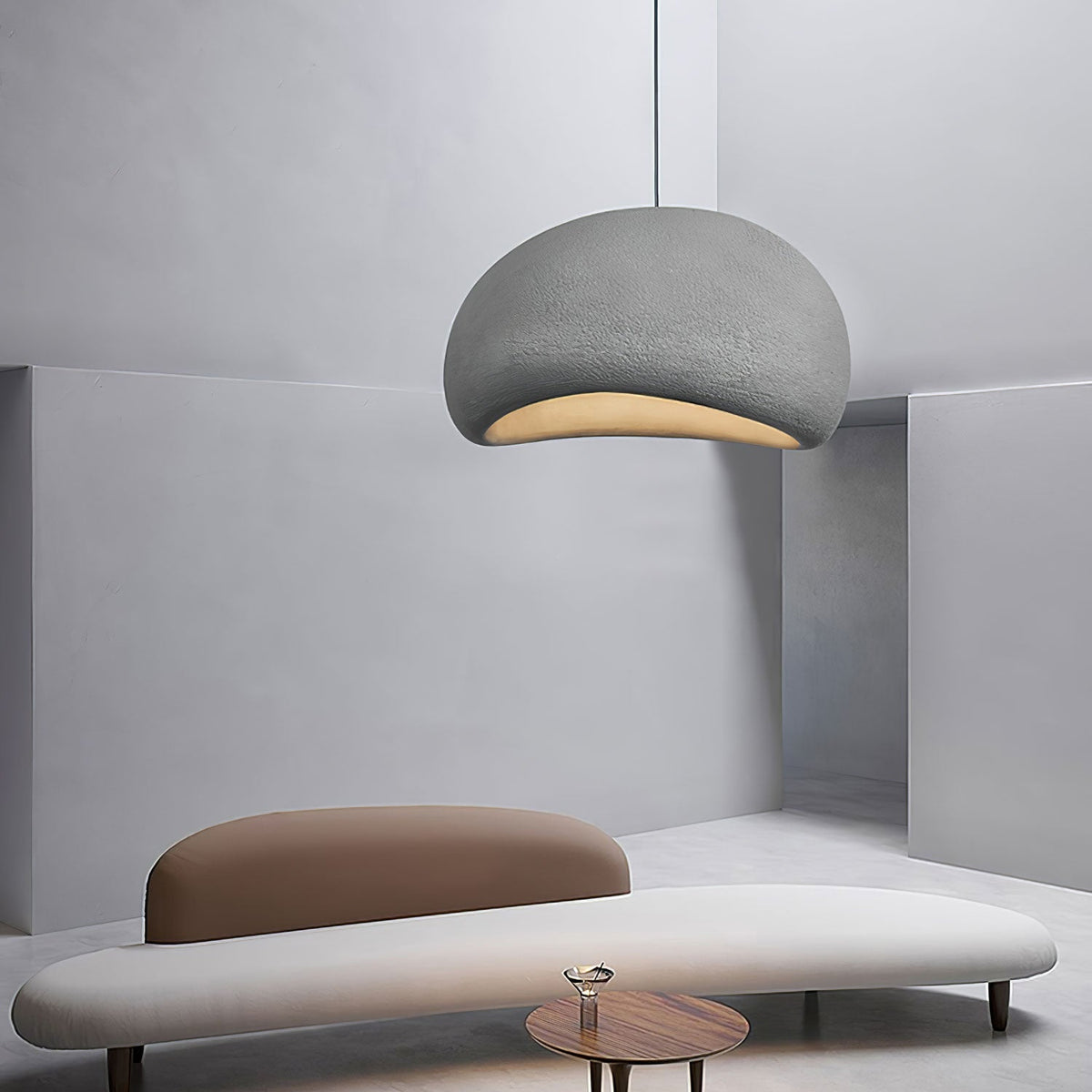 Organic White Cloud Pendant Light – Sphere Shade