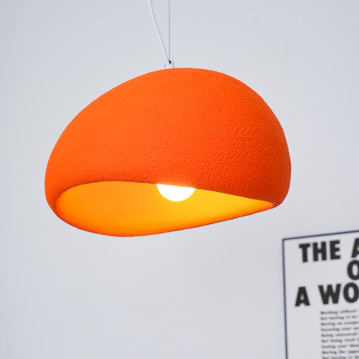 Organic White Cloud Pendant Light – Sphere Shade