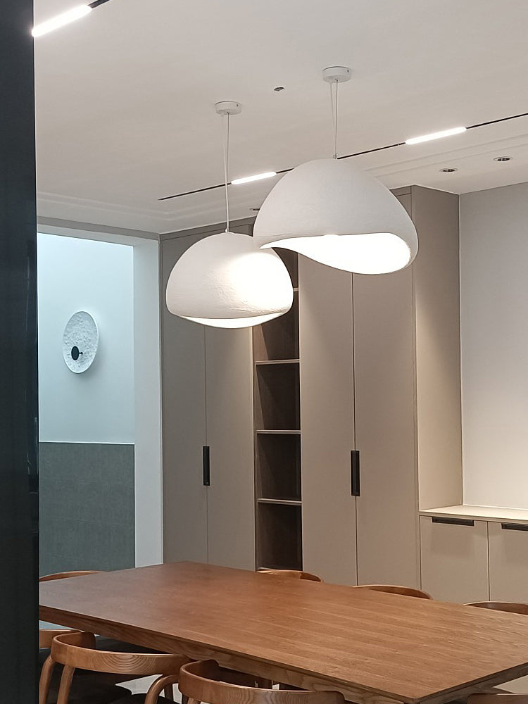 Organic White Cloud Pendant Light – Sphere Shade