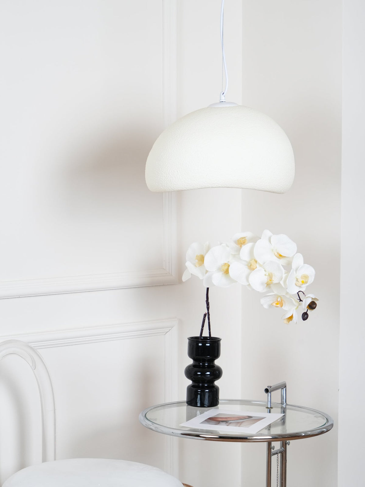 Organic White Cloud Pendant Light – Sphere Shade