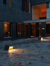 Modern Black Cube Light – Low Garden Light for Patio