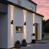 Modern Black Cylinder Wall Light – Outdoor Sconce for Porch