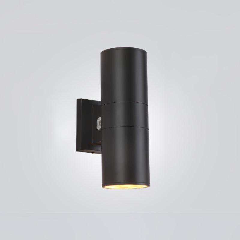 Modern Black Cylinder Wall Light – Outdoor Sconce for Porch