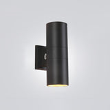 Modern Black Cylinder Wall Light – Outdoor Sconce for Porch