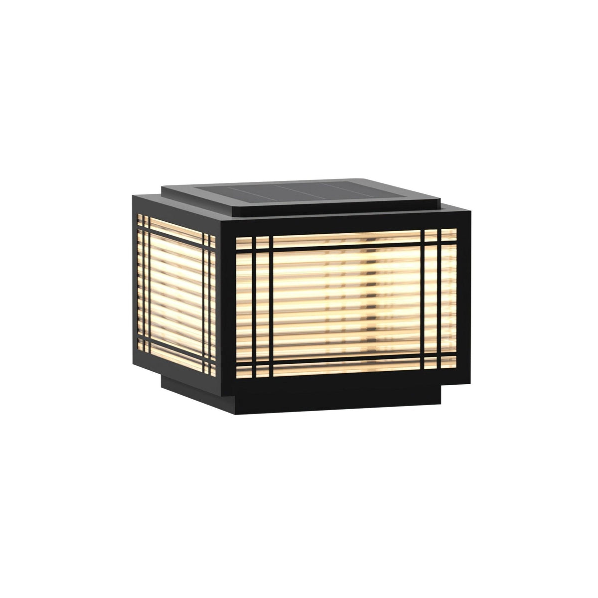 Classic Black Post Light – Solar Deck Light for Yard
