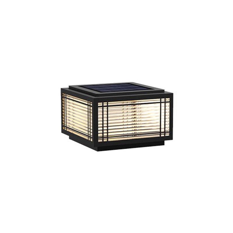 Classic Black Post Light – Solar Deck Light for Yard