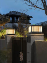 Classic Black Post Light – Solar Deck Light for Yard