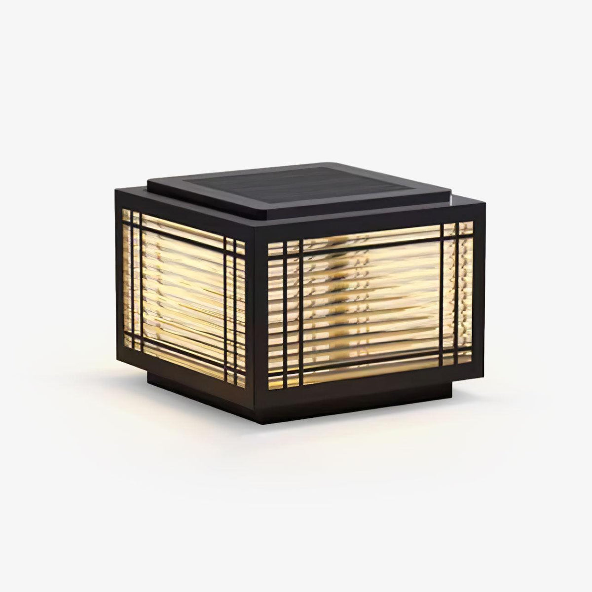 Classic Black Post Light – Solar Deck Light for Yard
