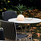 Modern Black Dome Table Lamp – Cordless Lamp for Patio