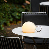 Modern Black Dome Table Lamp – Cordless Lamp for Patio