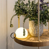 Modern Black Dome Table Lamp – Cordless Lamp for Patio