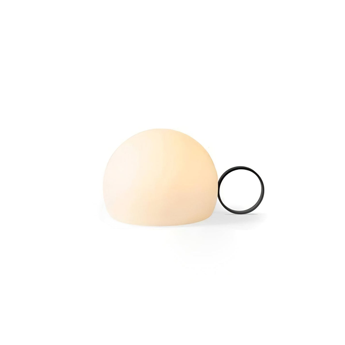 Modern Black Dome Table Lamp – Cordless Lamp for Patio