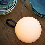 Modern Black Dome Table Lamp – Cordless Lamp for Patio