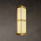 Modern Gold Outdoor Wall Light – Tall Sconce for Porch