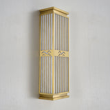 Modern Gold Outdoor Wall Light – Tall Sconce for Porch
