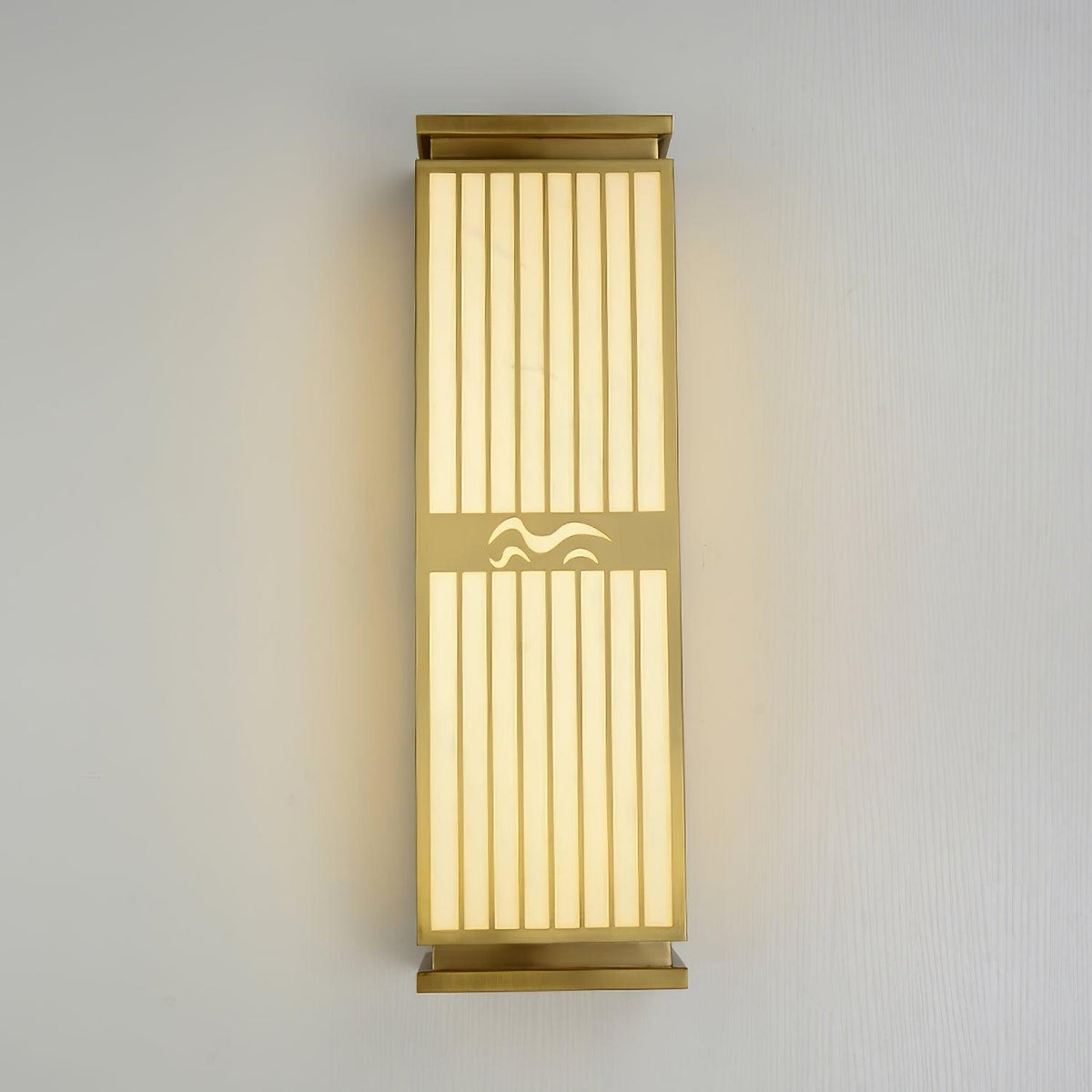 Modern Gold Outdoor Wall Light – Tall Sconce for Porch