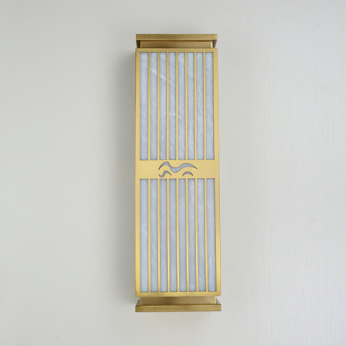 Modern Gold Outdoor Wall Light – Tall Sconce for Porch