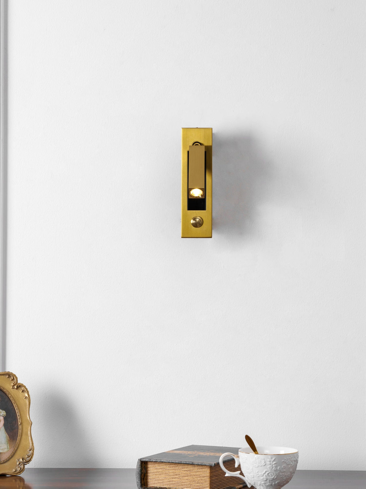 Minimalist Metal Recessed Sconce – Folding Bedside