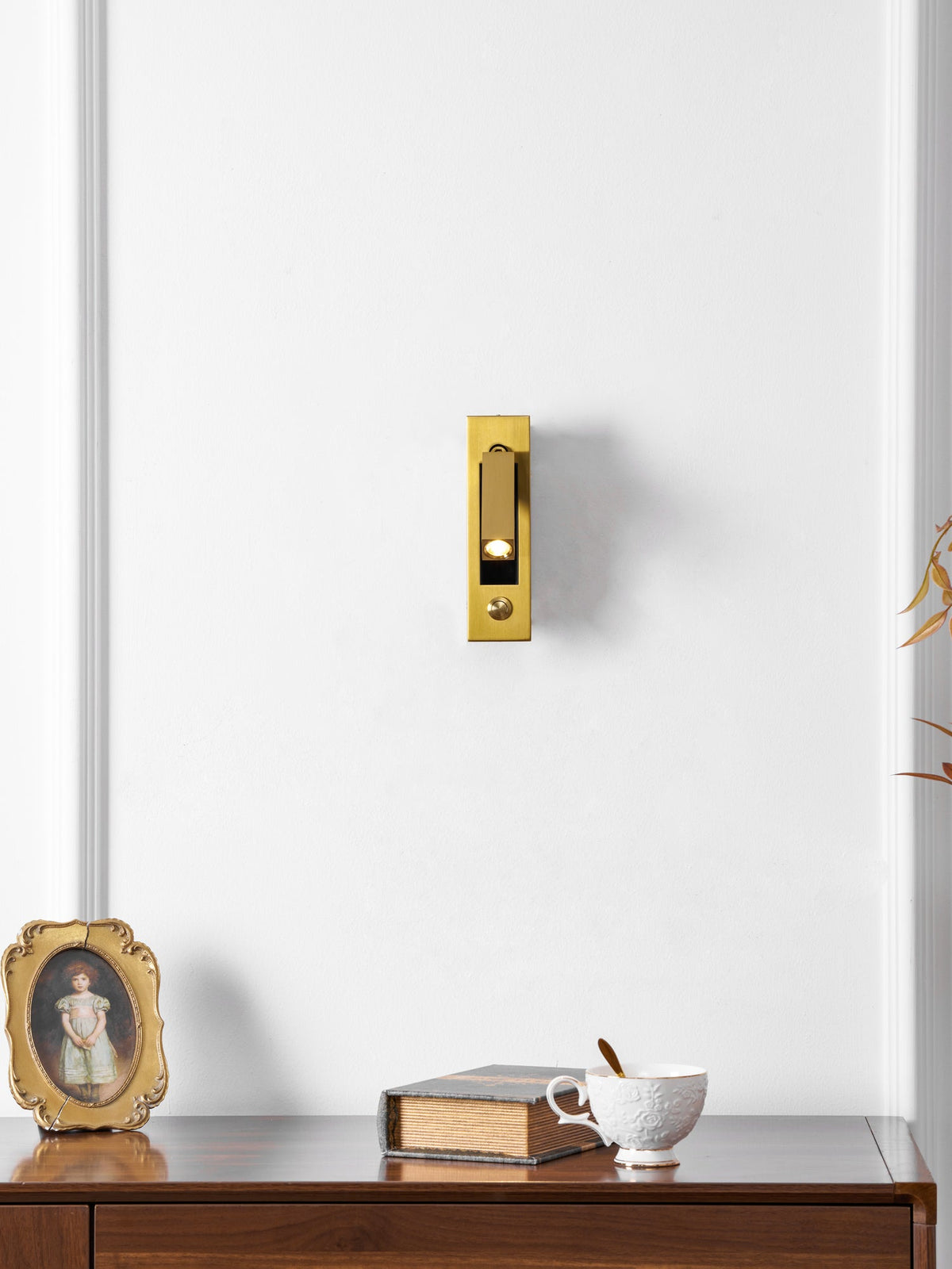 Minimalist Metal Recessed Sconce – Folding Bedside