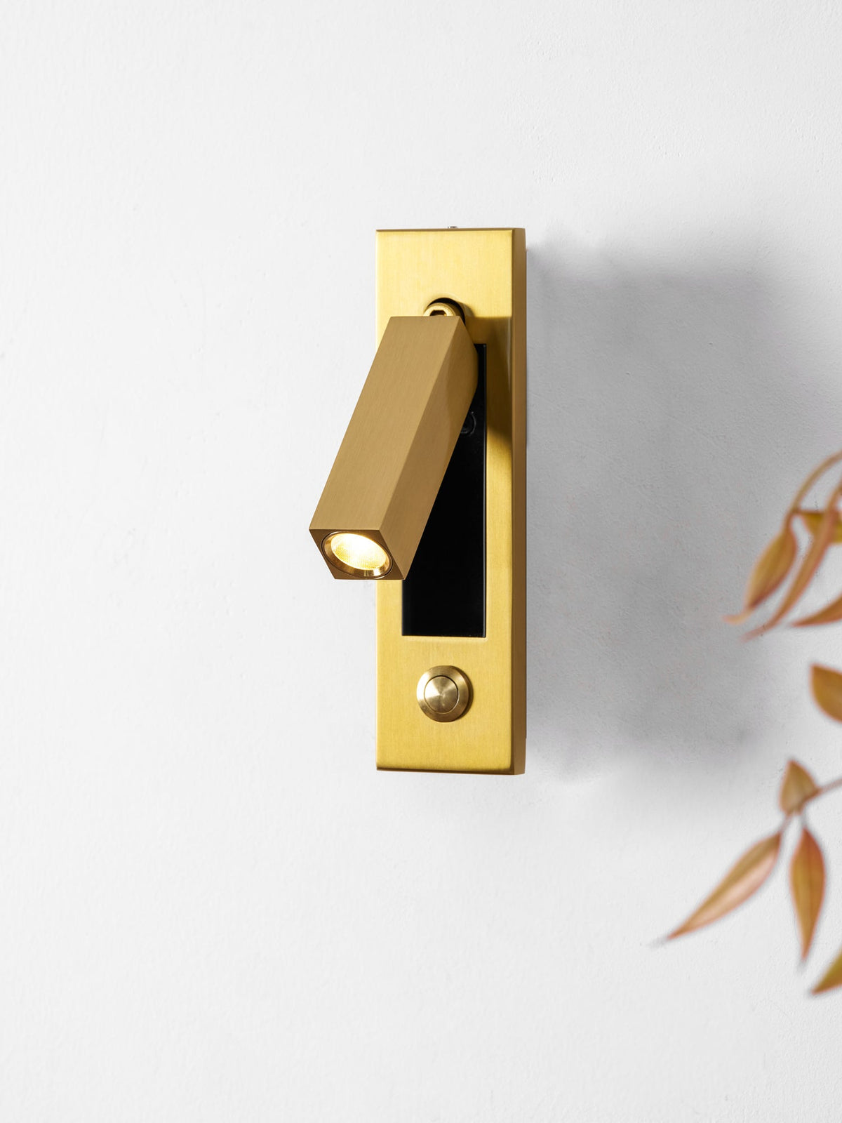 Minimalist Metal Recessed Sconce – Folding Bedside