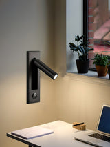 Minimalist Metal Recessed Sconce – Folding Bedside