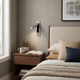 Minimalist Metal Recessed Sconce – Folding Bedside