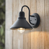 Farmhouse Black Cage Wall Light – Outdoor Sconce for Porch