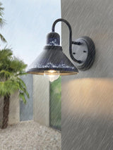 Farmhouse Black Cage Wall Light – Outdoor Sconce for Porch