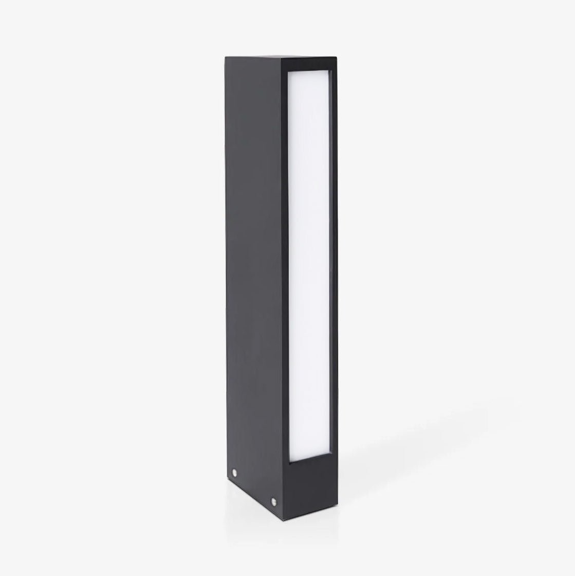 Modern Black Path Light – Slim Bollard Light for Walkway