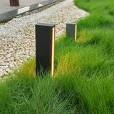 Modern Black Path Light – Slim Bollard Light for Walkway