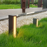 Modern Black Path Light – Slim Bollard Light for Walkway