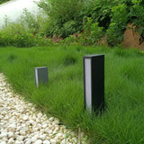 Modern Black Path Light – Slim Bollard Light for Walkway